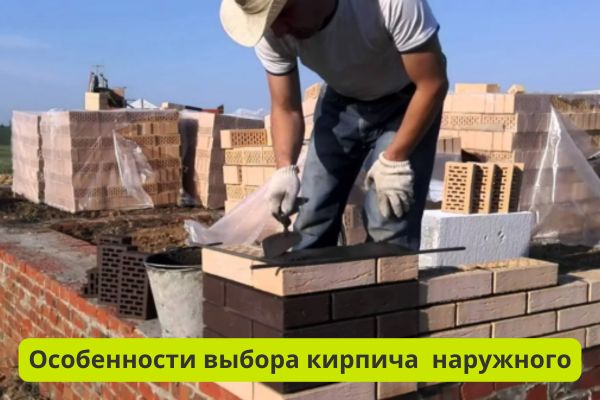 Особенности выбора кирпича для наружной отделки